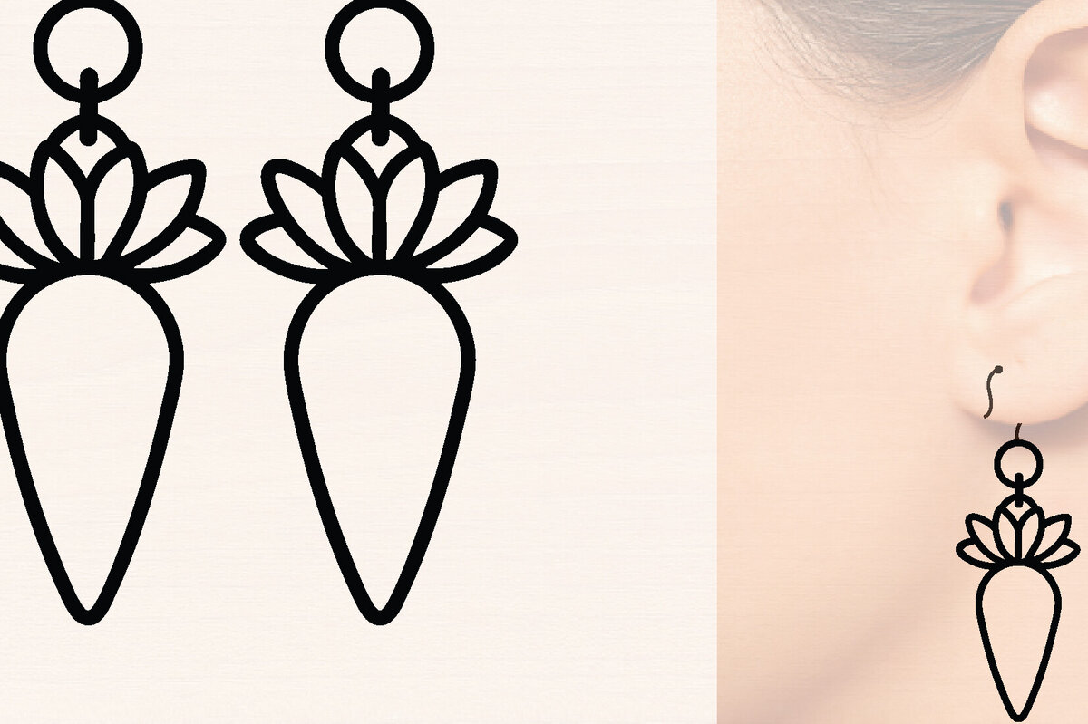 Intra απο ξύλο plywood 3mm-4mm πάχος - Πασχαλινά Ξύλινα Σκουλαρίκια Laser Cut  Δίασταση 3000x3000 cm INTRAFABR-116429448