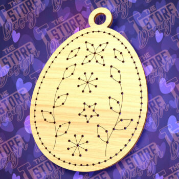 Intra απο ξύλο plywood 3mm-4mm πάχος - Πασχαλινό Ξυλοκέντημα Κενό |  Δίασταση 15x15 cm INTRAFABR-91063396 - Image 1