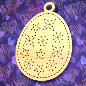 Intra απο ξύλο plywood 3mm-4mm πάχος - Πασχαλινό Ξυλοκέντημα Κενό |  Δίασταση 15x15 cm INTRAFABR-91063427 - Image 4