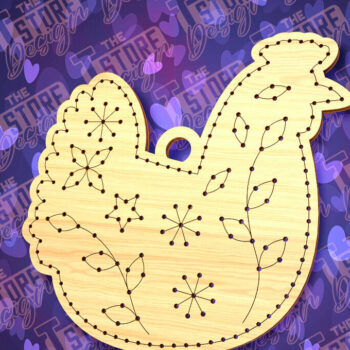 Intra απο ξύλο plywood 3mm-4mm πάχος - Πασχαλινό Ξυλοκέντημα Κενό |  Δίασταση 15x15 cm INTRAFABR-91063369 - Image 1