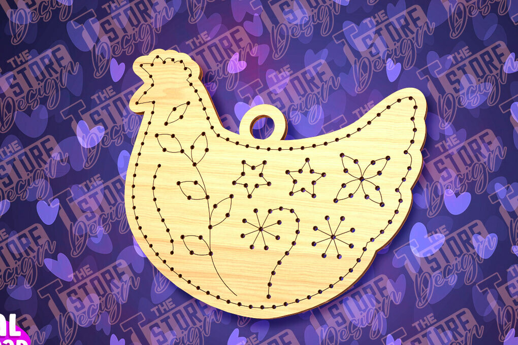 Intra απο ξύλο plywood 3mm-4mm πάχος - Πασχαλινό Ξυλοκέντημα Κενό |  Δίασταση 15x15 cm INTRAFABR-91063384