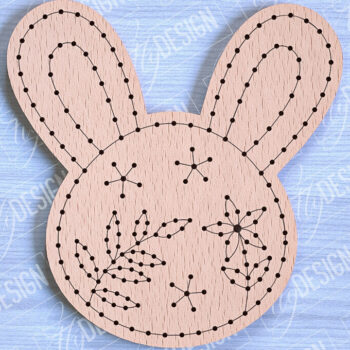 Intra απο ξύλο plywood 3mm-4mm πάχος - Πασχαλινά κενά κεντήματα με λέιζερ Δίασταση 15x15 cm INTRAFABR-90446752 - Image 1