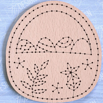 Intra απο ξύλο plywood 3mm-4mm πάχος - Πασχαλινά κενά κεντήματα με λέιζερ Δίασταση 15x15 cm INTRAFABR-90446782 - Image 6