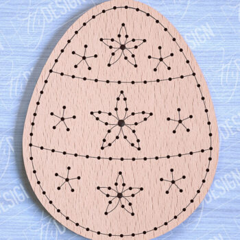 Intra απο ξύλο plywood 3mm-4mm πάχος - Πασχαλινά κενά κεντήματα με λέιζερ Δίασταση 15x15 cm INTRAFABR-90446782 - Image 7