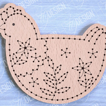 Intra απο ξύλο plywood 3mm-4mm πάχος - Πασχαλινά κενά κεντήματα με λέιζερ Δίασταση 15x15 cm INTRAFABR-90446782 - Image 10