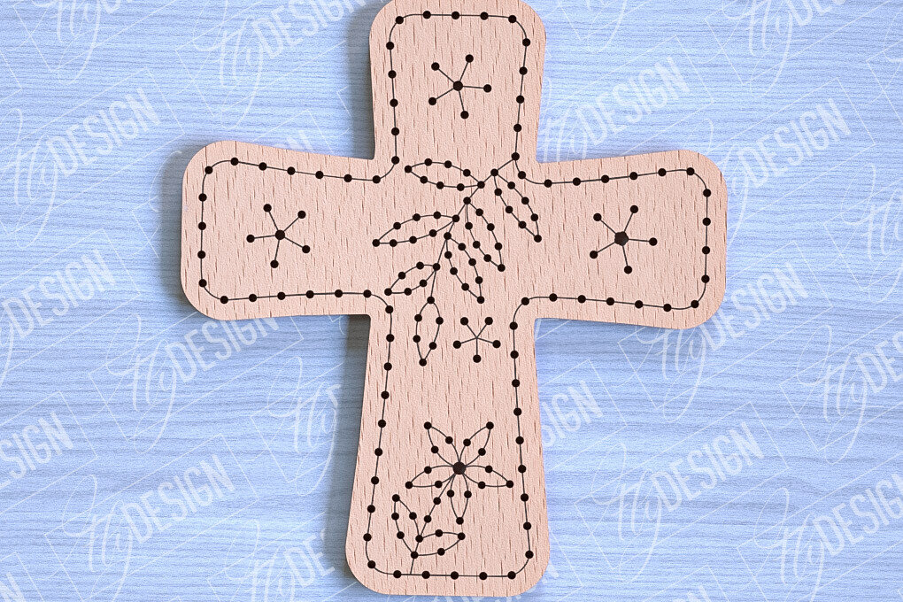 Intra απο ξύλο plywood 3mm-4mm πάχος - Πασχαλινά κενά κεντήματα με λέιζερ Δίασταση 15x15 cm INTRAFABR-90446592