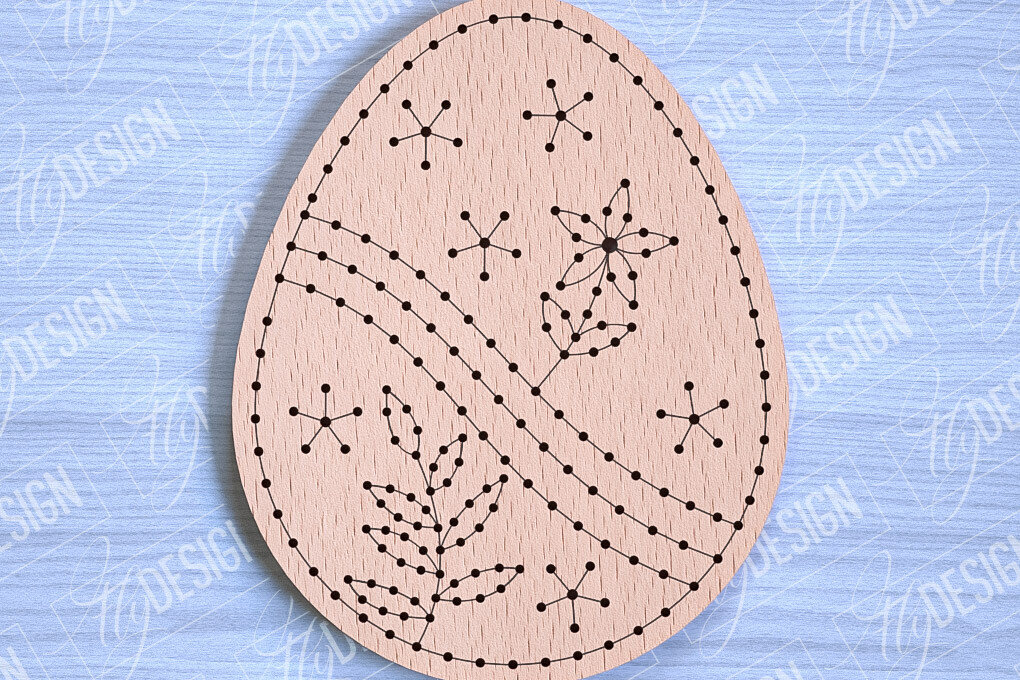 Intra απο ξύλο plywood 3mm-4mm πάχος - Πασχαλινά κενά κεντήματα με λέιζερ Δίασταση 15x15 cm INTRAFABR-90446677