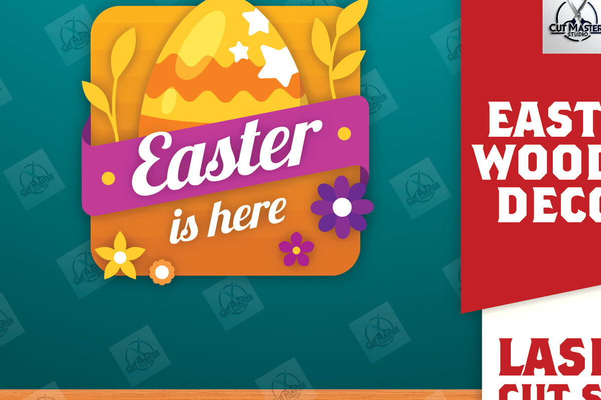 Intra απο ξύλο plywood 3mm-4mm πάχος - Πασχαλινή Ξύλινη Διακόσμηση Laser Cut  Δίασταση 15x15 cm INTRAFABR-117492226