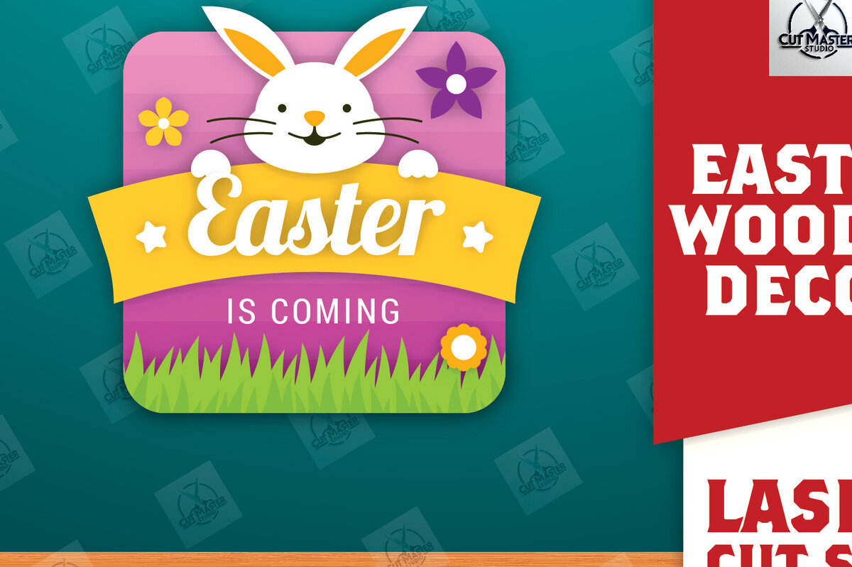 Intra απο ξύλο plywood 3mm-4mm πάχος - Πασχαλινή Ξύλινη Διακόσμηση Laser Cut  Δίασταση 15x15 cm INTRAFABR-117492241