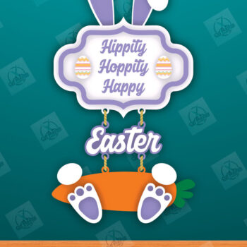 Intra απο ξύλο plywood 3mm-4mm πάχος - Πασχαλινή Ξύλινη Διακόσμηση Laser Cut  Δίασταση 15x15 cm INTRAFABR-117492057 - Image 2