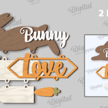 Intra απο ξύλο plywood 3mm-4mm πάχος - Πασχαλινή Ξύλινη Διακόσμηση LaserCut. Διακόσμηση σπιτιού Δίασταση 15x15 cm INTRAFABR-115893853 - Image 3