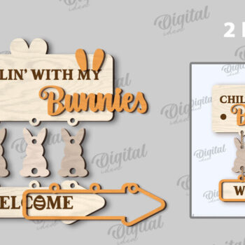 Intra απο ξύλο plywood 3mm-4mm πάχος - Πασχαλινή Ξύλινη Διακόσμηση LaserCut. Διακόσμηση σπιτιού Δίασταση 15x15 cm INTRAFABR-115893925 - Image 3