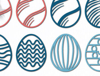 Intra απο ξύλο plywood 3mm-4mm πάχος - Πασχαλινό Ξύλινο Αυγό  Cut Bundle 1416 Δίασταση 15x15 cm INTRAFABR-115763834 - Image 1