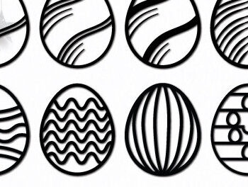 Intra απο ξύλο plywood 3mm-4mm πάχος - Πασχαλινό Ξύλινο Αυγό  Cut Bundle 1416 Δίασταση 15x15 cm INTRAFABR-115763834 - Image 3