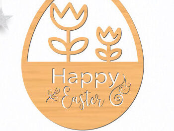 Intra απο ξύλο plywood 3mm-4mm πάχος - Πασχαλινό Ξύλινο Αυγό  Cut Bundle 1420.2 Δίασταση 15x15 cm INTRAFABR-115809033 - Image 2