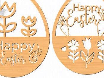 Intra απο ξύλο plywood 3mm-4mm πάχος - Πασχαλινό Ξύλινο Αυγό  Cut Bundle 1420.2 Δίασταση 15x15 cm INTRAFABR-115809033 - Image 3