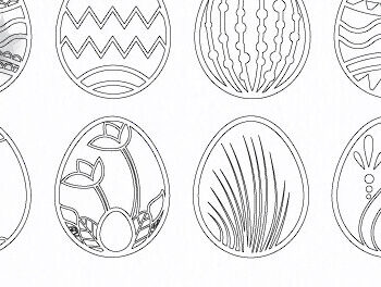 Intra απο ξύλο plywood 3mm-4mm πάχος - Πασχαλινό Ξύλινο Αυγό  Cut Bundle 1420 Δίασταση 15x15 cm INTRAFABR-115767890 - Image 3