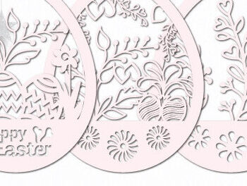 Intra απο ξύλο plywood 3mm-4mm πάχος - Πασχαλινό Ξύλινο Αυγό  Cut Bundle 1436 Δίασταση 15x15 cm INTRAFABR-116013316 - Image 1