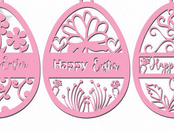 Intra απο ξύλο plywood 3mm-4mm πάχος - Πασχαλινό Ξύλινο Αυγό  Cut Bundle 1442 Δίασταση 15x15 cm INTRAFABR-116073854 - Image 1