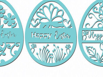 Intra απο ξύλο plywood 3mm-4mm πάχος - Πασχαλινό Ξύλινο Αυγό  Cut Bundle 1442 Δίασταση 15x15 cm INTRAFABR-116073854 - Image 2