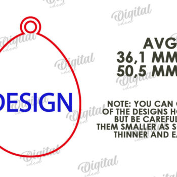 Intra απο ξύλο plywood 3mm-4mm πάχος - Πασχαλινά Ξύλινα Μπρελόκ Πακέτο κοπής με λέιζερ Δίασταση 4x4 cm INTRAFABR-115231140 - Image 4