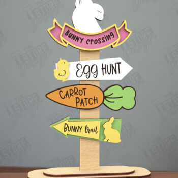 Intra απο ξύλο plywood 3mm-4mm πάχος - Πασχαλινή Ξύλινη Πινακίδα | Πασχαλινό περίπτερο | CNC Δίασταση 15x15 cm INTRAFABR-116147074 - Image 1