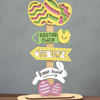 Intra απο ξύλο plywood 3mm-4mm πάχος - Πασχαλινή Ξύλινη Πινακίδα | Πασχαλινό Σταντ Δίασταση 15x15 cm INTRAFABR-116147946 - Image 5