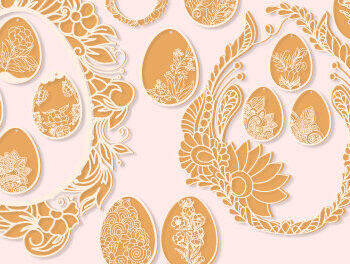 Intra απο ξύλο plywood 3mm-4mm πάχος - Πασχαλινό στεφάνι, κορνίζα, αυγό Ξύλινο  888 Δίασταση 20x25 cm INTRAFABR-62971452 - Image 2