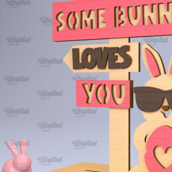 Intra απο ξύλο plywood 3mm-4mm πάχος - Πακέτο σημείων κατεύθυνσης Πάσχα Δίασταση 15x15 cm INTRAFABR-90890961 - Image 4