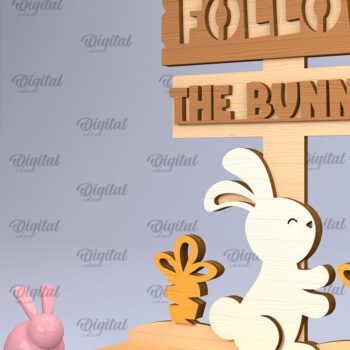 Intra απο ξύλο plywood 3mm-4mm πάχος - Πακέτο σημείων κατεύθυνσης Πάσχα Δίασταση 15x15 cm INTRAFABR-90890961 - Image 5