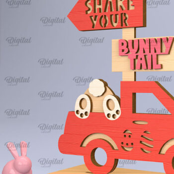 Intra απο ξύλο plywood 3mm-4mm πάχος - Πακέτο σημείων κατεύθυνσης Πάσχα Δίασταση 15x15 cm INTRAFABR-90890961 - Image 6