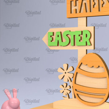 Intra απο ξύλο plywood 3mm-4mm πάχος - Πακέτο σημείων κατεύθυνσης Πάσχα Δίασταση 15x15 cm INTRAFABR-90890961 - Image 7