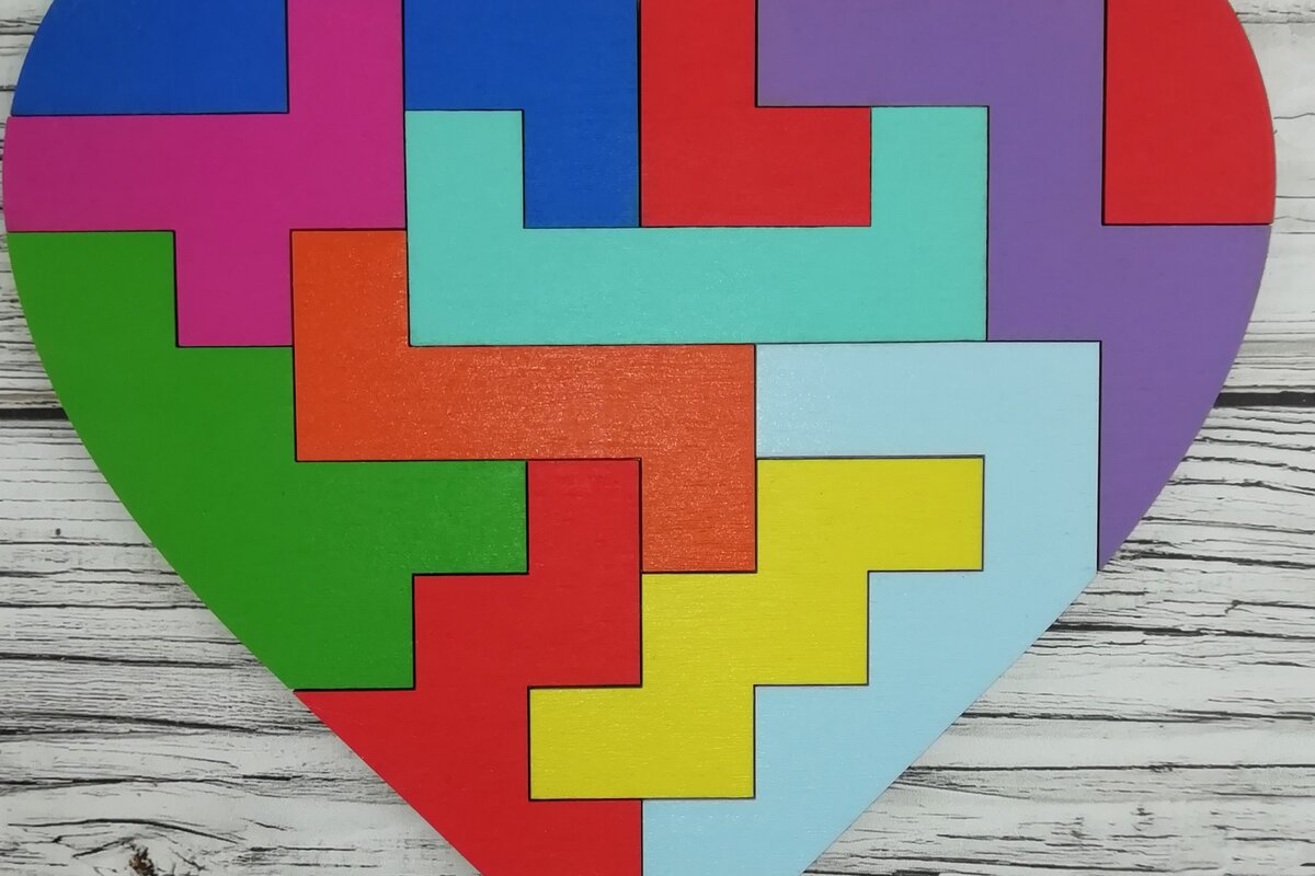 Intra απο ξύλο plywood 3mm-4mm πάχος - Εκπαιδευτικό παζλ για παιδιά Δίασταση 20x20 cm INTRAFABR-4618310