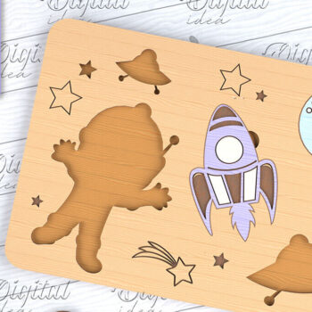 Intra απο ξύλο plywood 3mm-4mm πάχος - Εκπαιδευτικό Παζλ για παιδιά με  Δίασταση 30x20 cm INTRAFABR-88228011 - Image 3