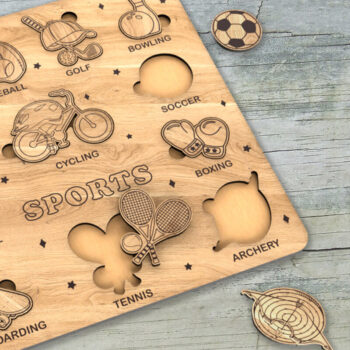 Intra απο ξύλο plywood 3mm-4mm πάχος - Εκπαιδευτικά Ξύλινα Παζλ για Παιδιά Δίασταση 12x12 cm INTRAFABR-123111089 - Image 1