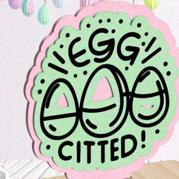 Intra απο ξύλο plywood 3mm-4mm πάχος - Egg-Citted Πασχαλινό Στολίδι Laser Cut Δίασταση 6x6 cm INTRAFABR-116217750 - Image 1