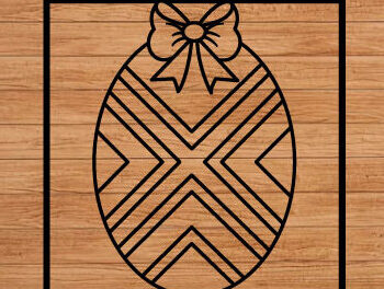 Intra απο ξύλο plywood 3mm-4mm πάχος - Πασχαλινό αυγό κομμένο με λέιζερ λίμα διακόσμηση τοίχου Δίασταση 40x50 cm INTRAFABR-66918919 - Image 1