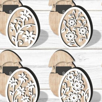 Intra απο ξύλο plywood 3mm-4mm πάχος - Πακέτο θήκης δωροκάρτας αυγών , Laser Δίασταση 15x15 cm INTRAFABR-114126323 - Image 1