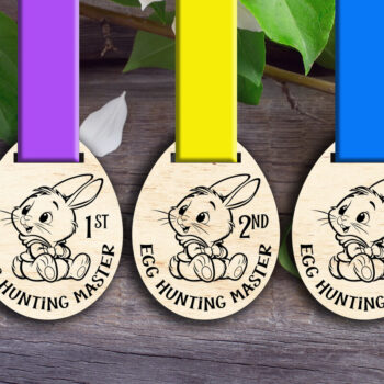 Intra απο ξύλο plywood 3mm-4mm πάχος - Κύρια μετάλλια κυνηγιού αυγών Δίασταση 15x15 cm INTRAFABR-118174036 - Image 1