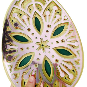 Intra απο ξύλο plywood 3mm-4mm πάχος - Egg Layered Mandala Δίασταση 30x30 cm INTRAFABR-89764437 - Image 2