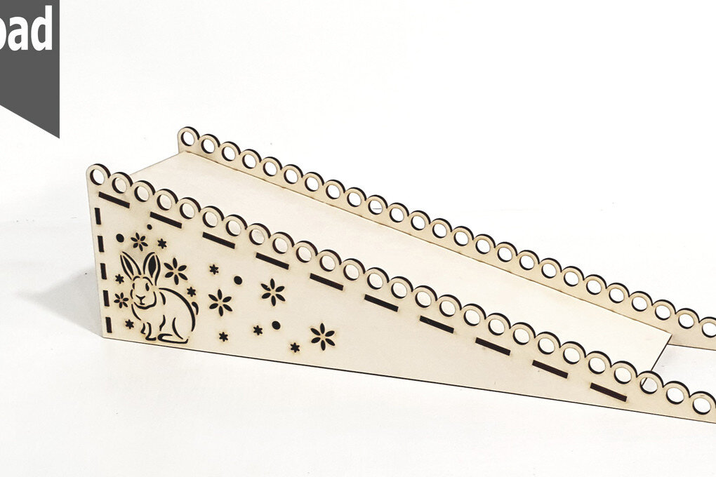 Intra απο ξύλο plywood 3mm-4mm πάχος - Δίσκος κύλισης αυγών, Ξύλινη ράμπα Δίασταση 30x20 cm INTRAFABR-67083172