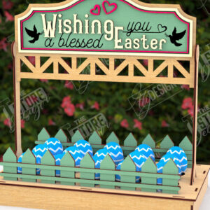 Intra απο ξύλο plywood 3mm-4mm πάχος - Αυγοστάσιο Πάσχα | Πασχαλινή Αυγοθήκη|CNC Δίασταση 15x15 cm INTRAFABR-117877391