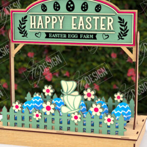 Intra απο ξύλο plywood 3mm-4mm πάχος - Αυγοστάσιο Πάσχα | Πασχαλινή Αυγοθήκη|CNC Δίασταση 15x15 cm INTRAFABR-117877443