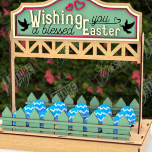 Intra απο ξύλο plywood 3mm-4mm πάχος - Αυγοστάσιο Πάσχα | Πασχαλινή Αυγοθήκη|CNC Δίασταση 15x15 cm INTRAFABR-117877307