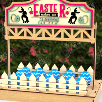 Intra απο ξύλο plywood 3mm-4mm πάχος - Στάση αυγών για το πασχαλινό πακέτο | Αρχεία CNC Δίασταση 15x15 cm INTRAFABR-118280479 - Image 5