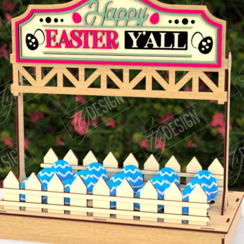 Intra απο ξύλο plywood 3mm-4mm πάχος - Στάση αυγών για το πασχαλινό πακέτο | Αρχεία CNC Δίασταση 15x15 cm INTRAFABR-118280479 - Image 6