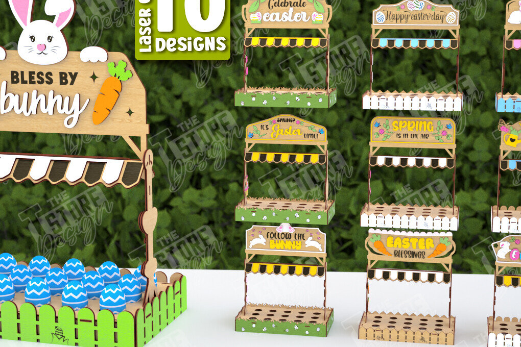 Intra απο ξύλο plywood 3mm-4mm πάχος - Στάση αυγών για το πασχαλινό πακέτο | Αυγοθήκη Δίασταση 15x15 cm INTRAFABR-118274290