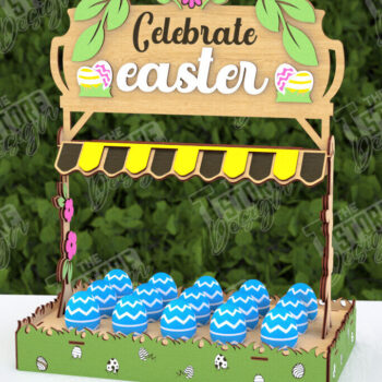 Intra απο ξύλο plywood 3mm-4mm πάχος - Στάση αυγών για το πασχαλινό πακέτο | Αυγοθήκη Δίασταση 15x15 cm INTRAFABR-118274290 - Image 5