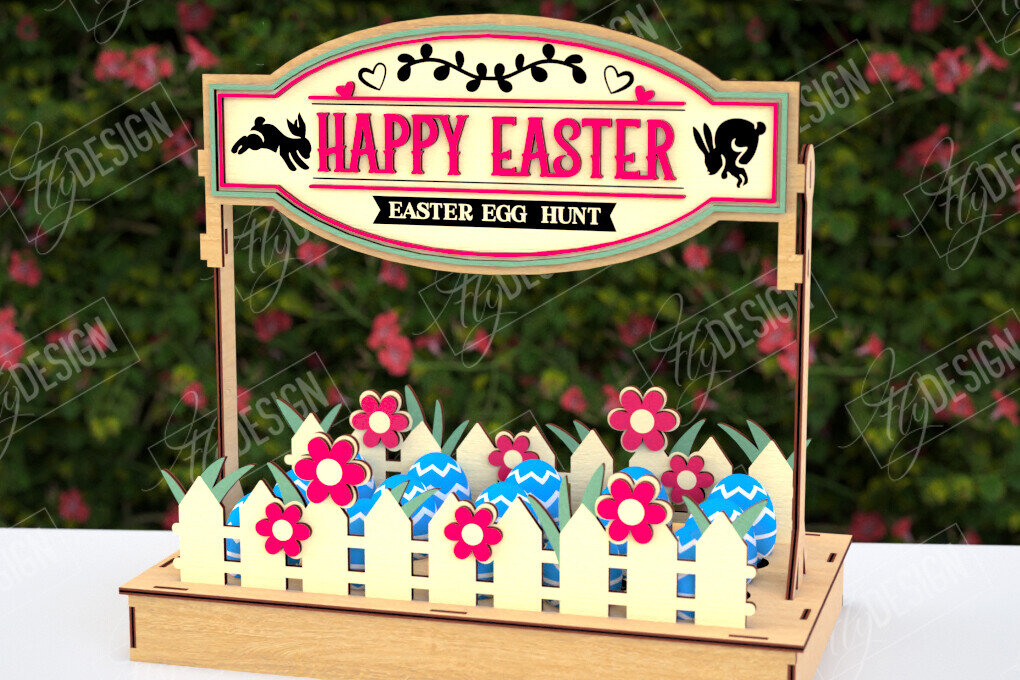 Intra απο ξύλο plywood 3mm-4mm πάχος - Στάση αυγών για το πασχαλινό πακέτο | Αυγοθήκη Δίασταση 15x15 cm INTRAFABR-118280442