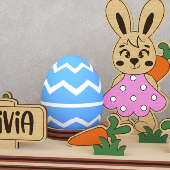 Intra απο ξύλο plywood 3mm-4mm πάχος - Στάση αυγών για το πασχαλινό πακέτο | Αυγοθήκη Δίασταση 15x15 cm INTRAFABR-116205606 - Image 4